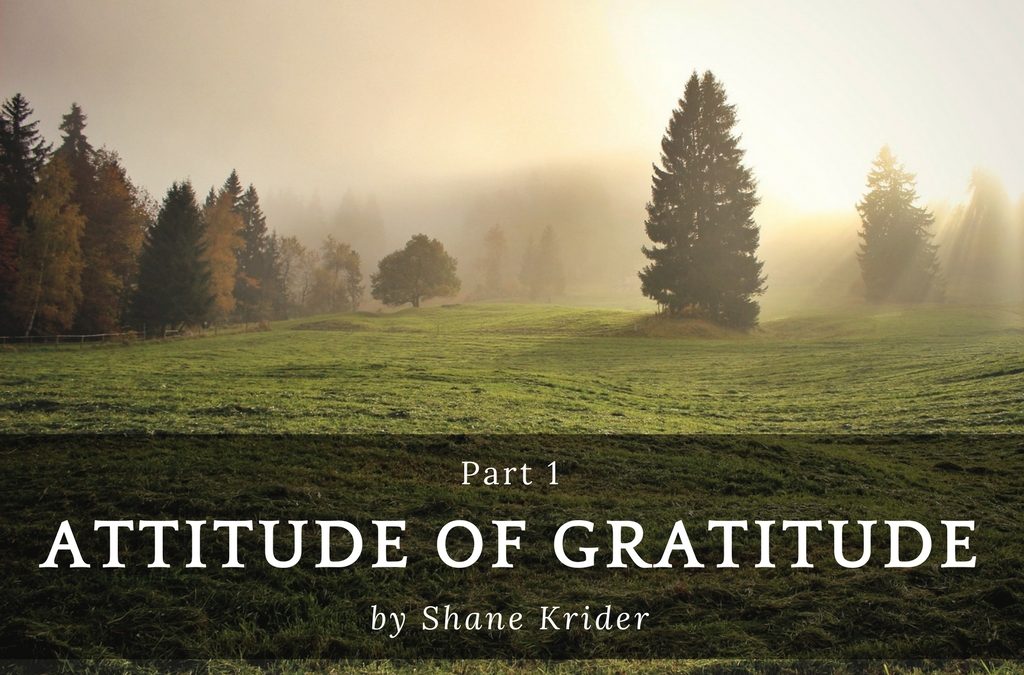 Attitude of Gratitude – Part 1